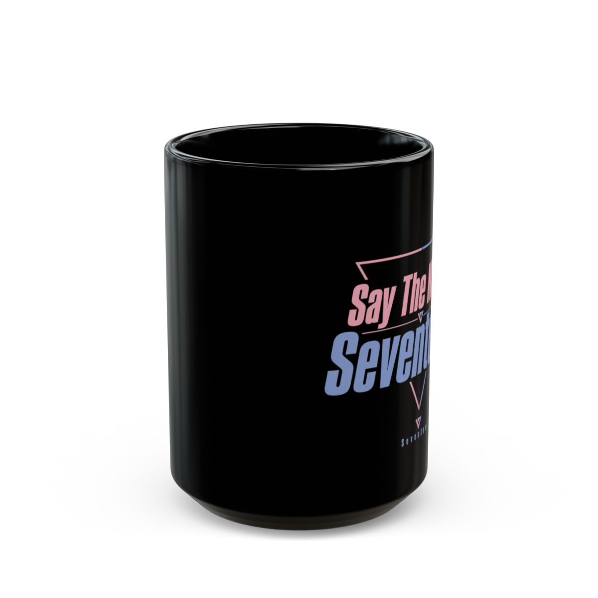 Seventeen "Say The Name, Seventeen!" Black Mug - alternate angle 2, merchandise