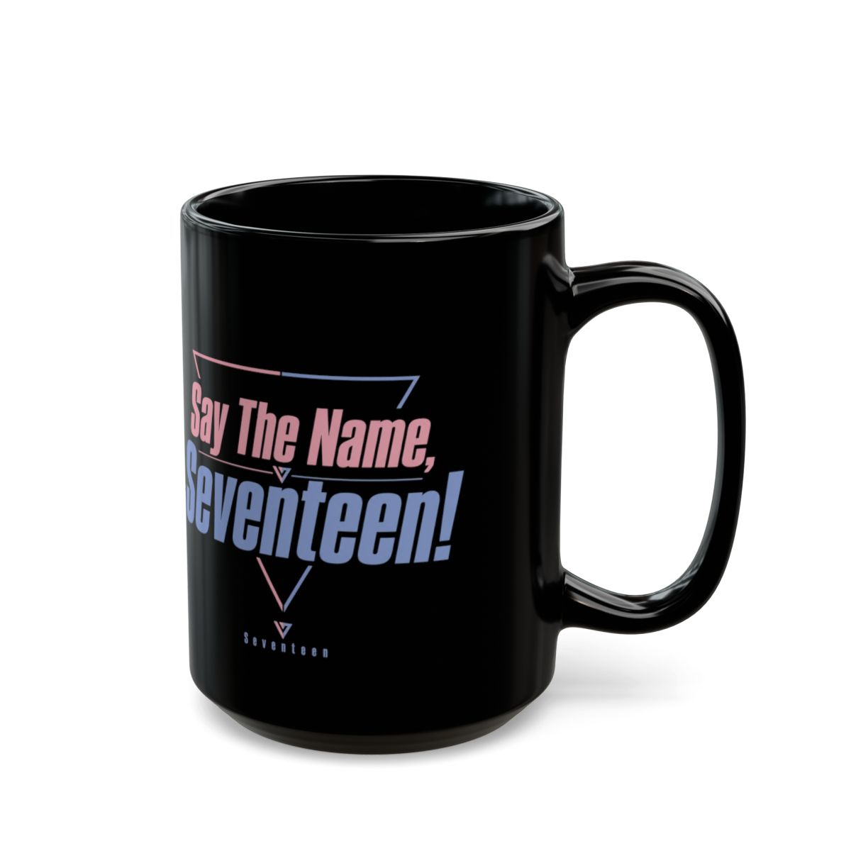 Seventeen "Say The Name, Seventeen!" Black Mug - alternate angle 5, merchandise