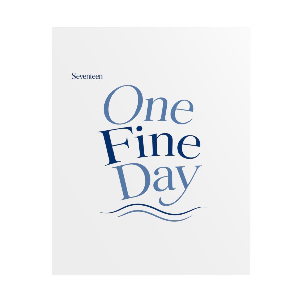 Seventeen "One Fine Day" Poster - Official T-Shirts merchandise