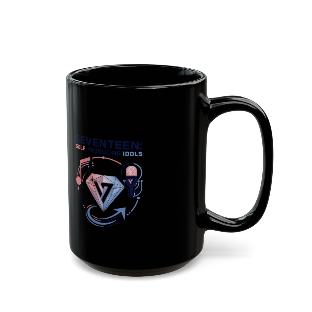 Seventeen "Seventeen: Self-Producing Idols" Black Mug - alternate angle 5, merchandise