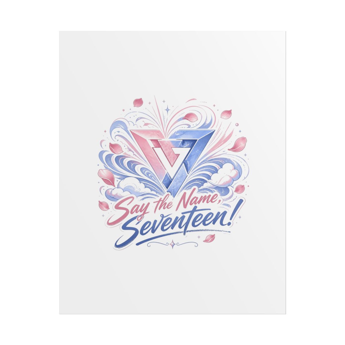 Seventeen "Say the Name, Seventeen!" Poster - Official T-Shirts merchandise