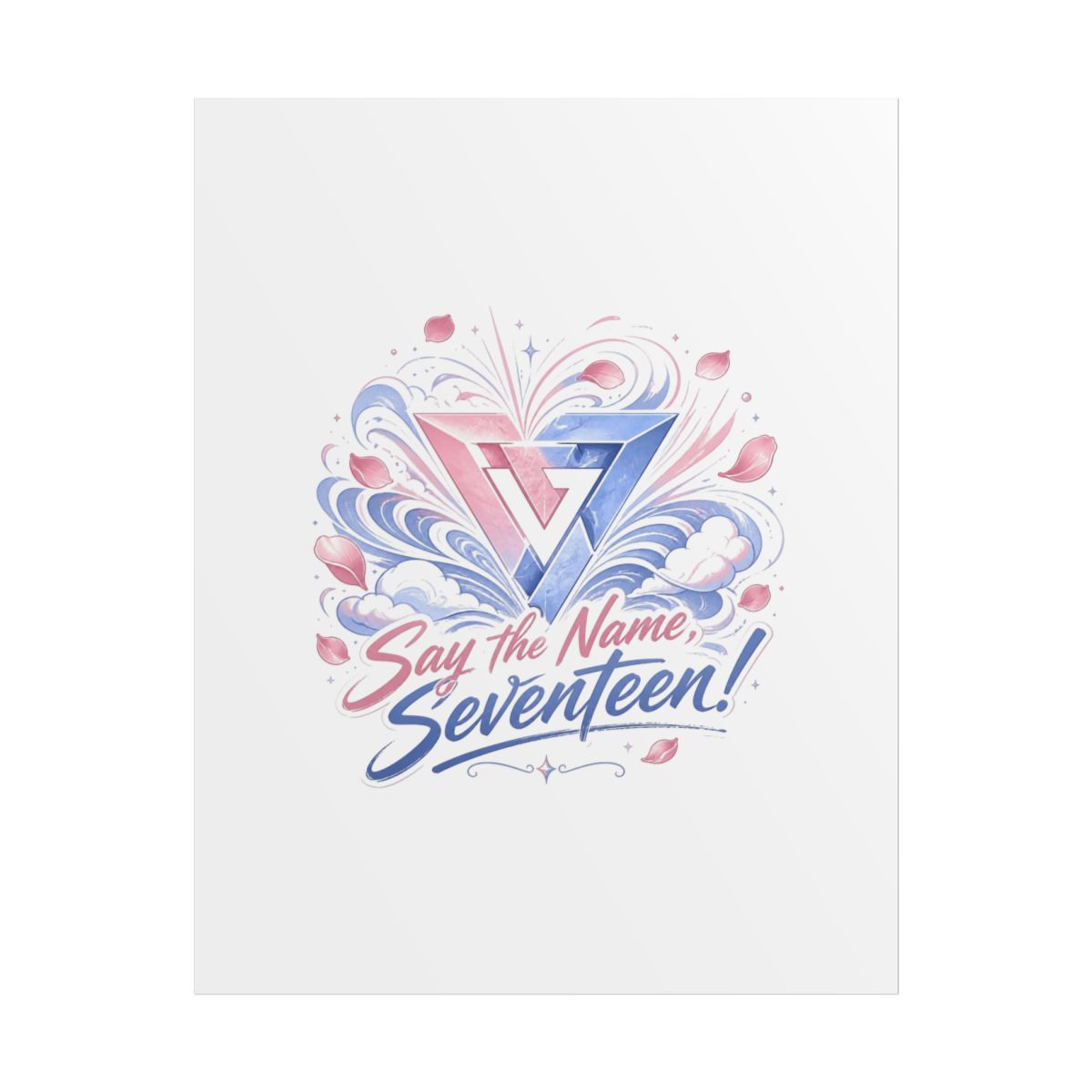 Seventeen "Say the Name, Seventeen!" Poster - alternate angle 1, merchandise