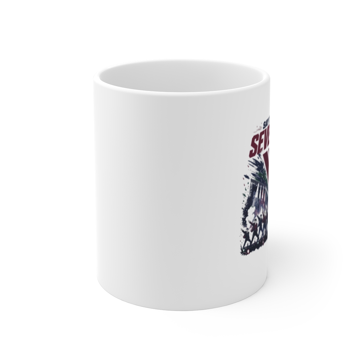 Seventeen " and " White Mug - alternate angle 1, merchandise